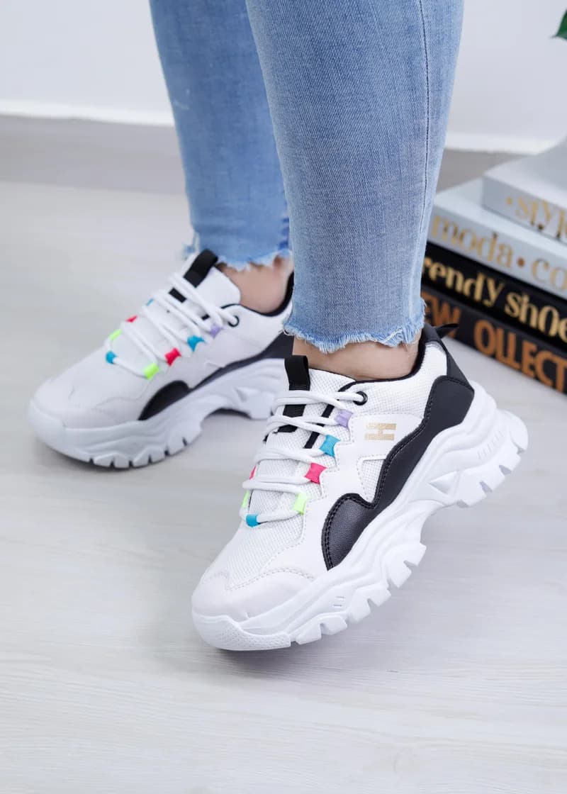 Zapatilla Blanco x Negro 2